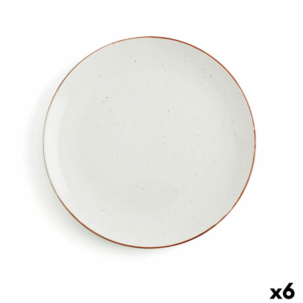 Assiette plate Ariane Terra Céramique Beige (Ø 29 cm) (6 Unités)