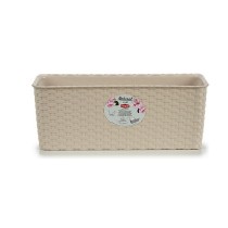 Jardinière Stefanplast 15,5 x 13,5 x 38,5 cm Beige Plastique (12 Unités)