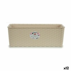 Blumenkasten Stefanplast Beige Kunststoff 17,5 x 16 x 48,5 cm (12 Stück)