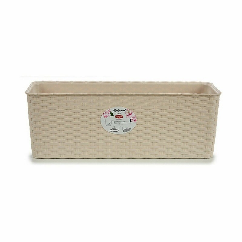 Blumenkasten Stefanplast Beige Kunststoff 17,5 x 16 x 48,5 cm (12 Stück)