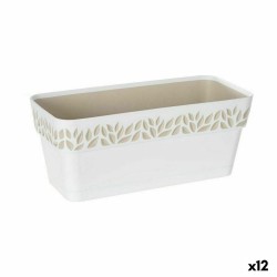 Selbstbewässerndes Pflanzgefäß Stefanplast Cloe Weiß Kunststoff 13,3 x 12,3 x 29,3 cm (12 Stück)