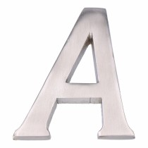 Lettre EDM 85625 A Argent en nickel 10 cm