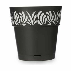 Pot auto-arrosant Stefanplast Gaia Anthracite Plastique 29 x 29 x 29 cm (6 Unités)