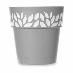 Self-watering flowerpot Stefanplast Cloe Grey Plastic 29 x 29 x 29 cm (6 Units)