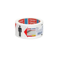 Adhesive Tape TESA Social DIstance White polypropylene