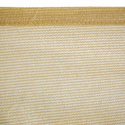 Voiles d'ombrage Auvent 3,5 x 3,5 m Beige Polyéthylène 350 x 350 x 0,5 cm