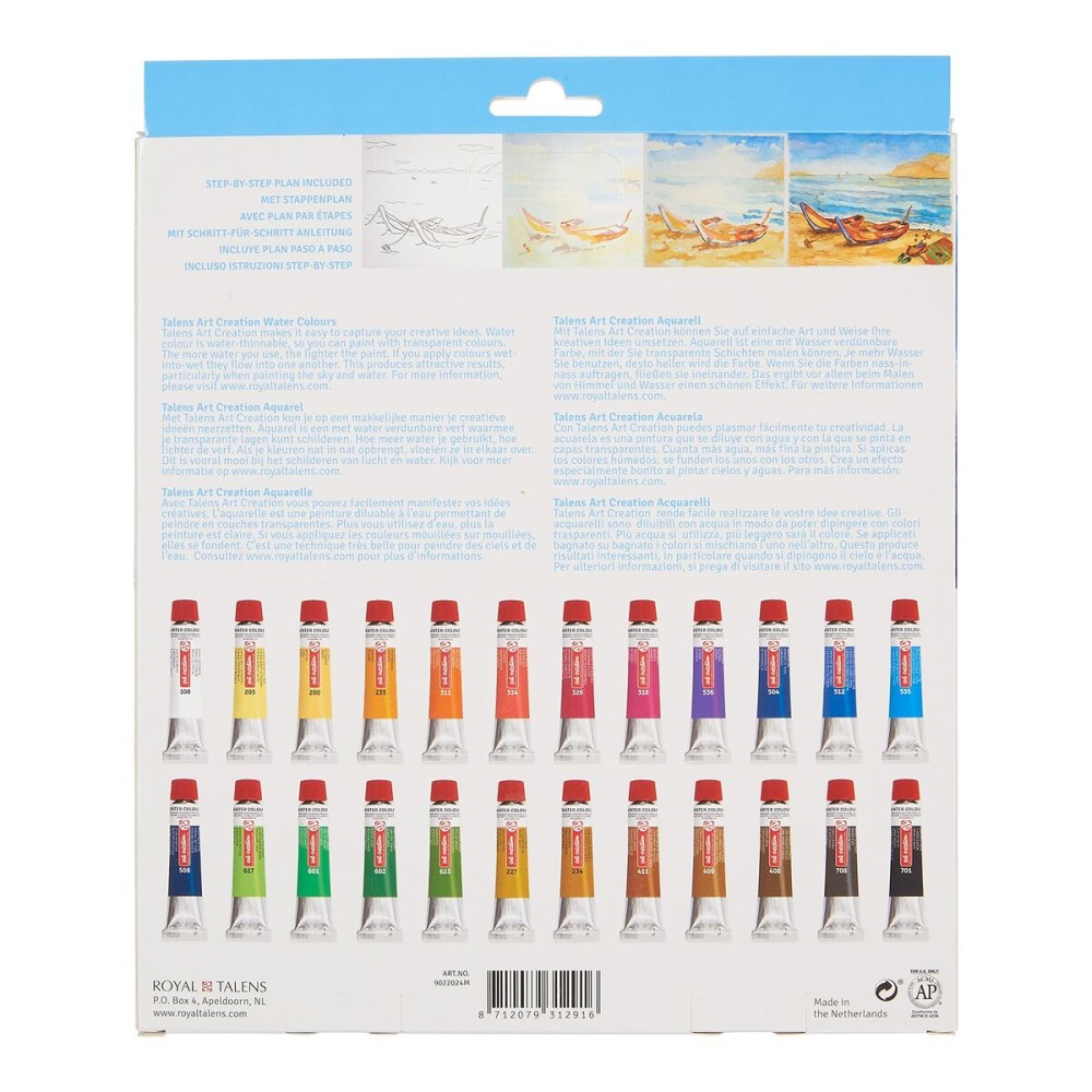 Watercolours Talens Art Creation 24 Pieces Multicolour 12 ml (24 Units)