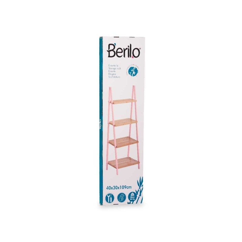 Bathroom Shelves Berilo WR5504-4-429 Pink Natural 40 x 109,3 x 30 cm