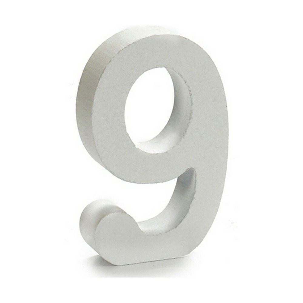 Number Pincello 9 White 2 x 16 x 14,5 cm (24 Units)