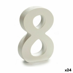 Numéro Pincello 8 Blanc 2 x 16 x 14,5 cm (24 Unités)