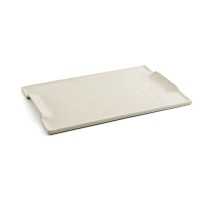 Plateau apéritif Quid Mineral Gres Beige Céramique 30 x 18 cm (6 Unités)