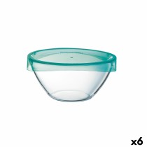 Saladier Luminarc Keep'n Lagon Transparent Avec couvercle verre Ø 17 cm (6 Unités)