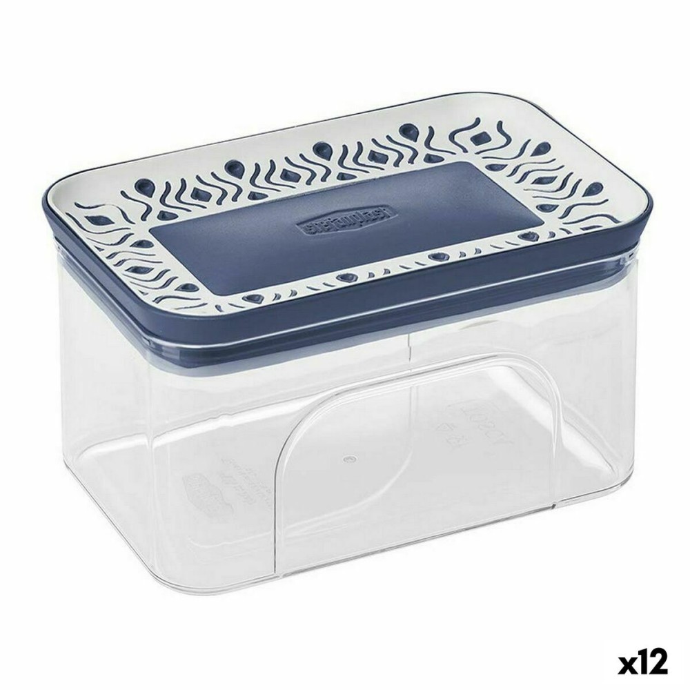 Gefäß Stefanplast Luftdicht 10,3 x 8 x 15,5 cm Blau Kunststoff 700 ml (12 Stück)