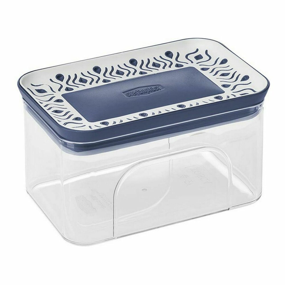 Boîte Stefanplast Hermétique 10,3 x 8 x 15,5 cm Bleu Plastique 700 ml (12 Unités)