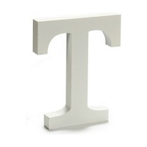 Letter Pincello T White 1,8 x 21 x 17 cm (12 Units)