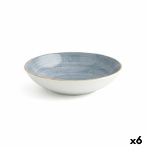 Assiette creuse Ariane Terra Céramique Bleu (Ø 21 cm) (6 Unités)