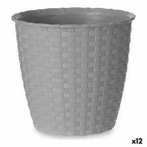 Blumentopf Stefanplast Grau Kunststoff 14 x 13 x 14 cm (12 Stück)