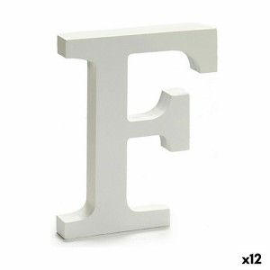 Letter Pincello F White 1,8 x 21 x 17 cm (12 Units)