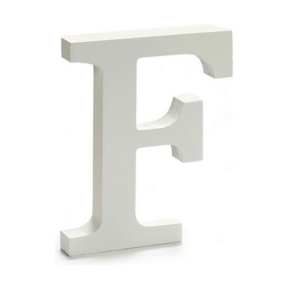 Letter Pincello F White 1,8 x 21 x 17 cm (12 Units)