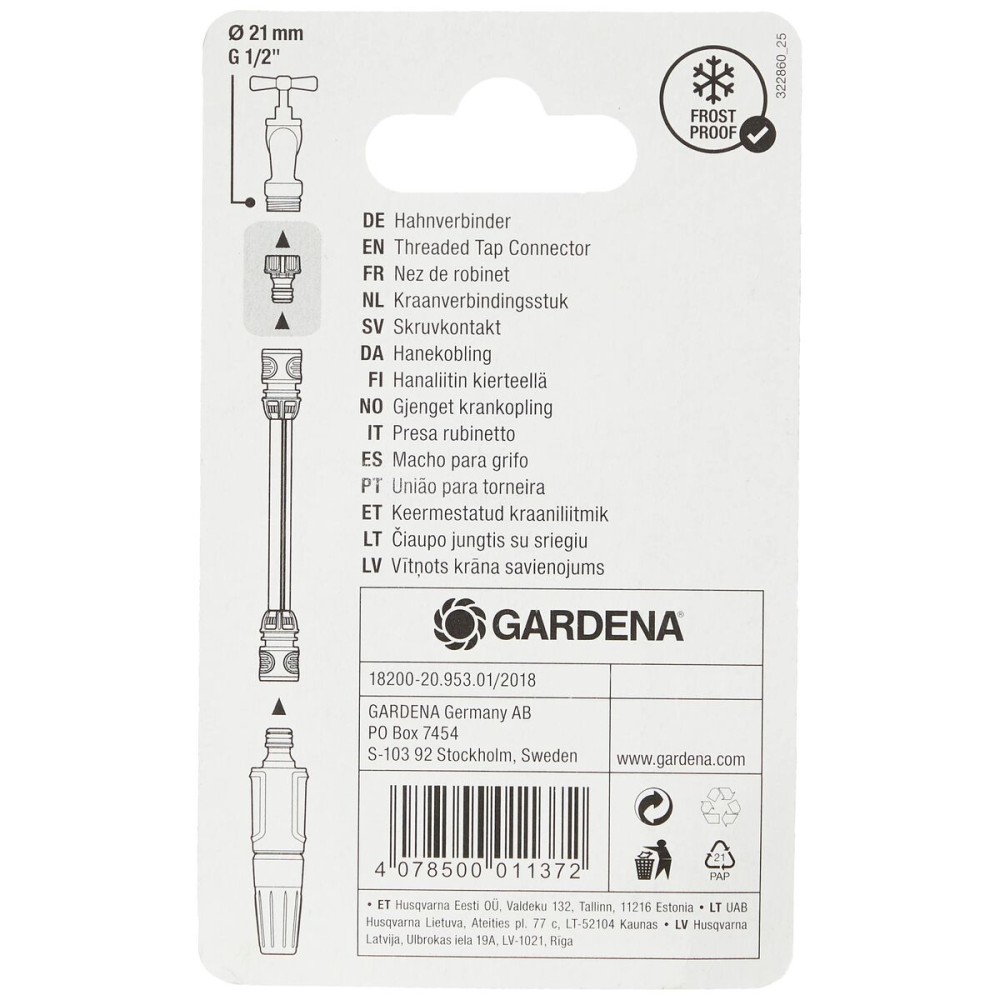 Nozzle Gardena 18200-20 Adaptor (1/2")