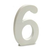 Number Pincello 6 White 1,8 x 21 x 17 cm (12 Units)