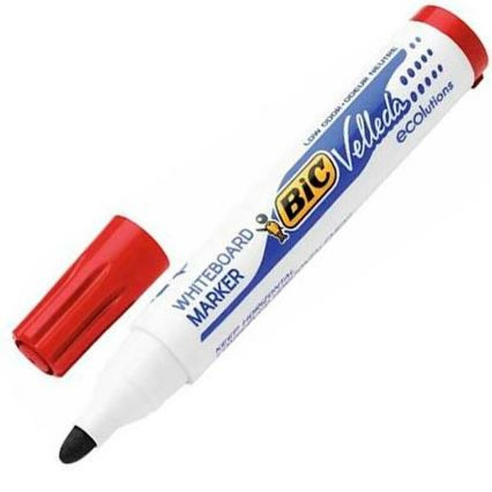 Liquid chalk marker Bic Velleda Ecolutions 1701 Red (12 Pieces)