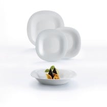 Assiette creuse Luminarc Carine Granit Gris verre Ø 21 cm (24 Unités)