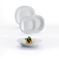 Deep Plate Luminarc Carine Granit Grey Glass Ø 21 cm (24 Units)