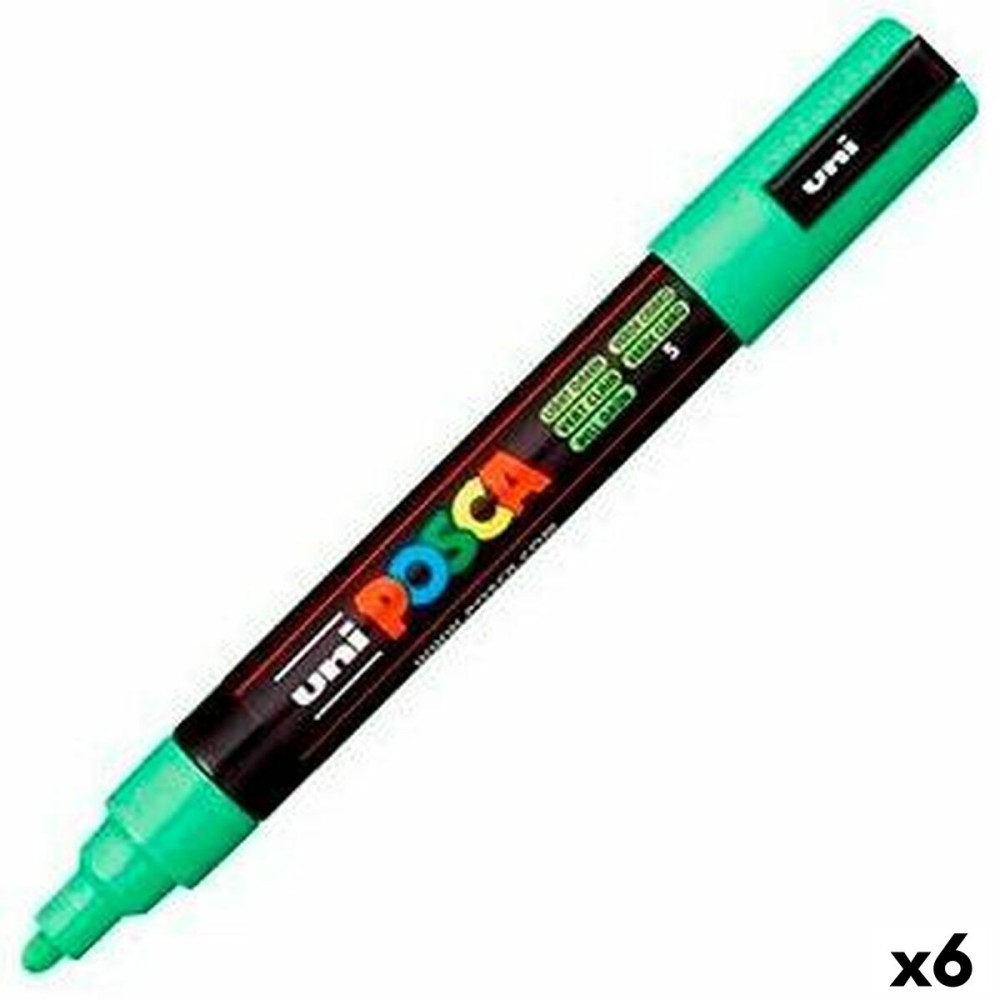 Marqueur POSCA PC-5M Vert clair (6 Unités)