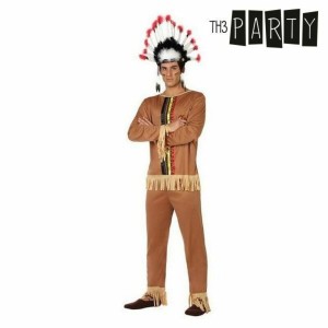 Costume for Adults Th3 Party Brown American Indian (2 Pieces)