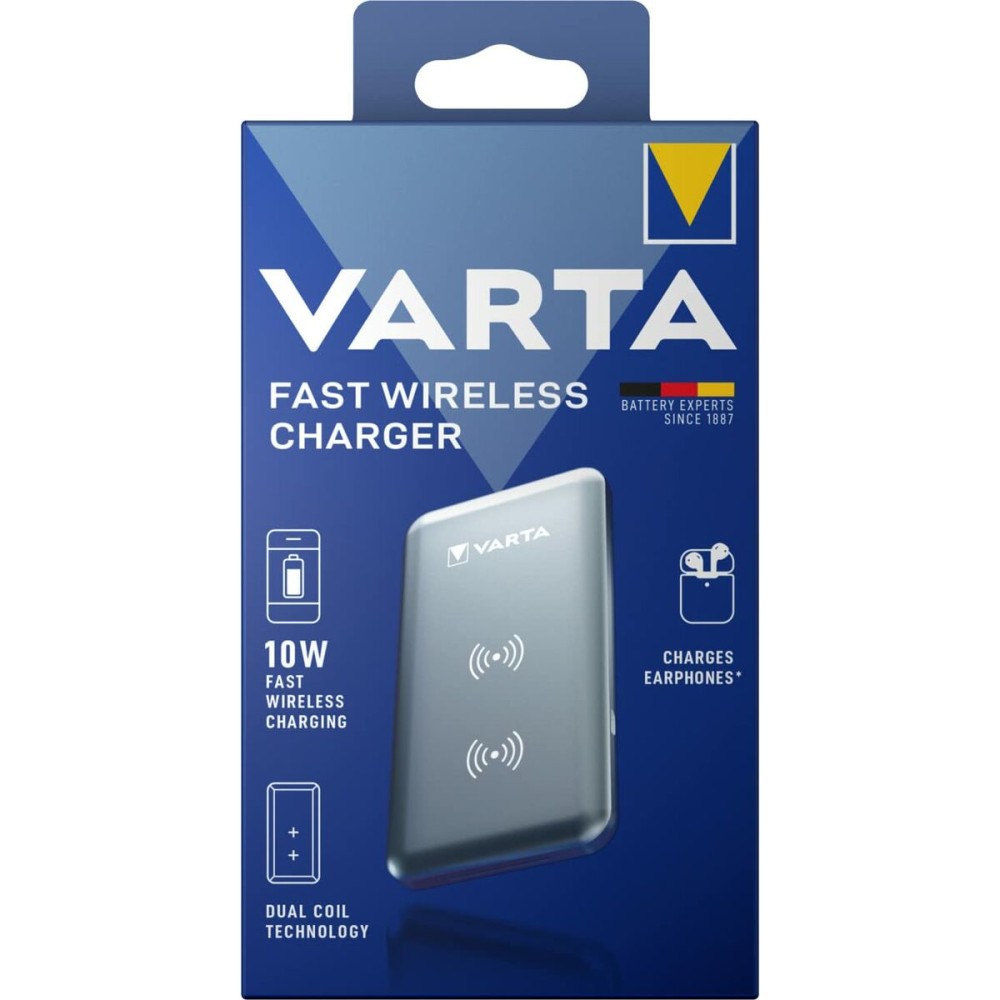 Drahtlose Powerbank Varta Fast Wireless Silber