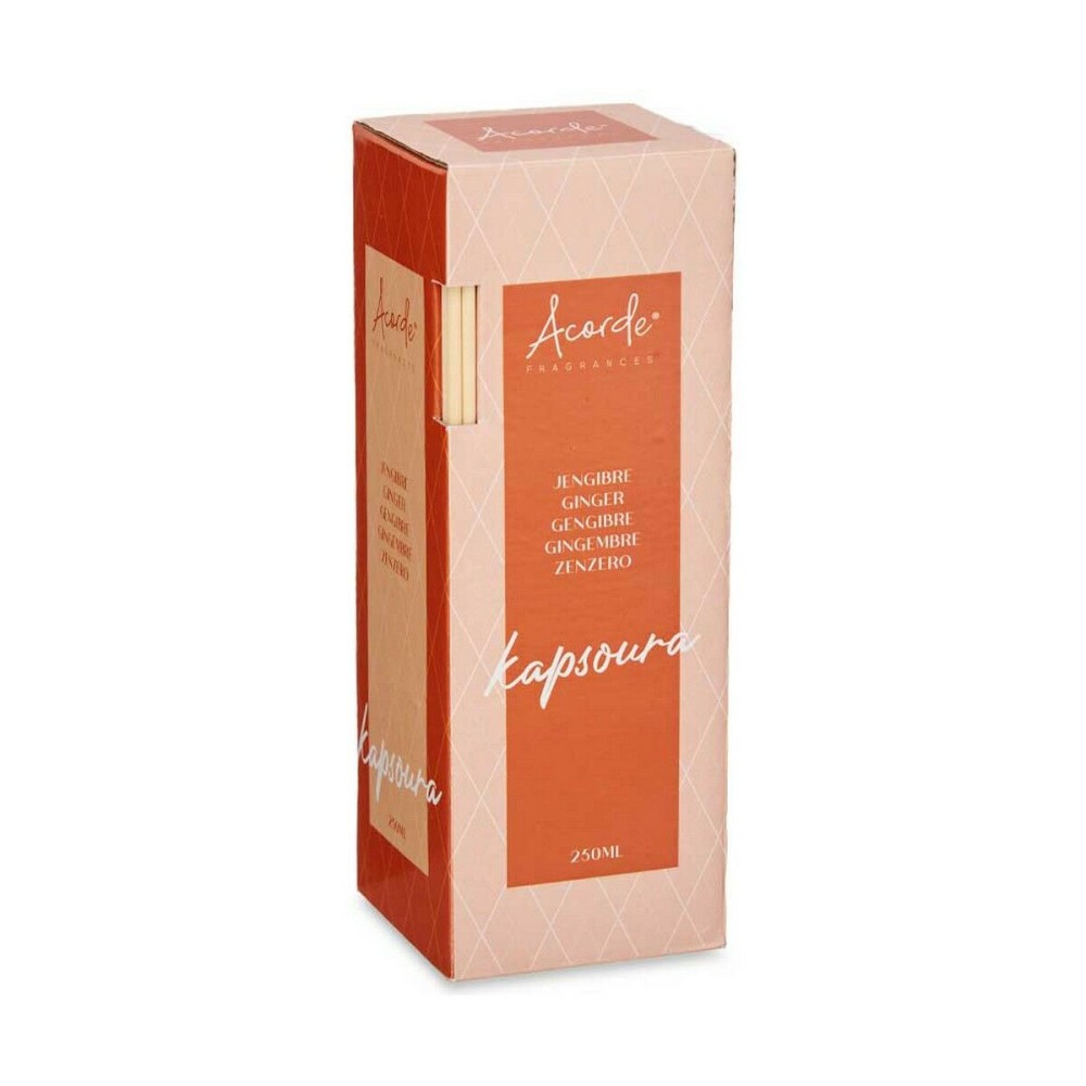 Bâtonnets Parfumés Acorde 250ML-C Gingembre 250 ml (6 Unités)