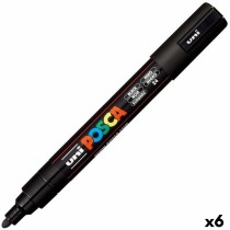 Filzstifte POSCA PC-5M Kugelspitze Schwarz (6 Stück)