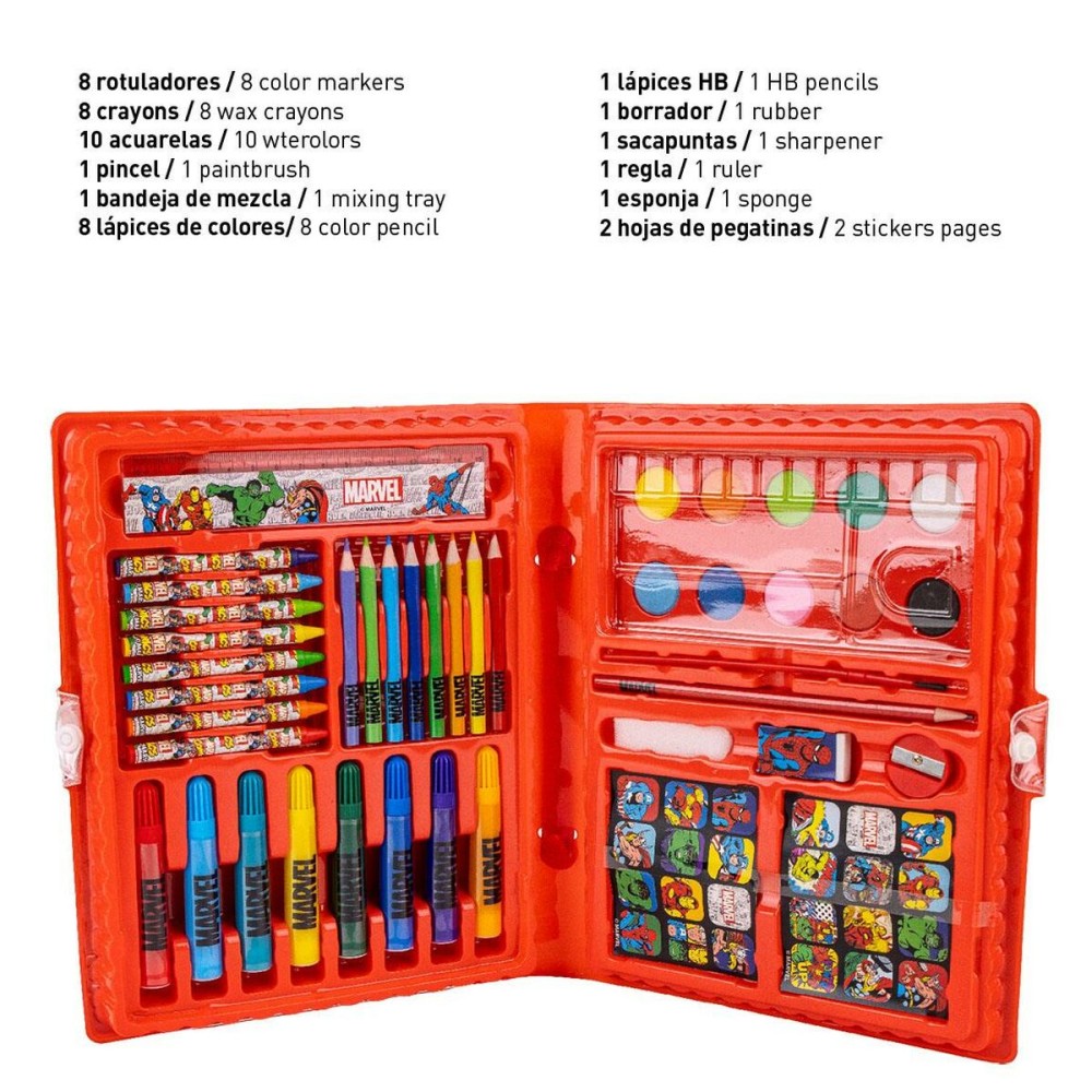 Stationery Set Marvel Briefcase Red