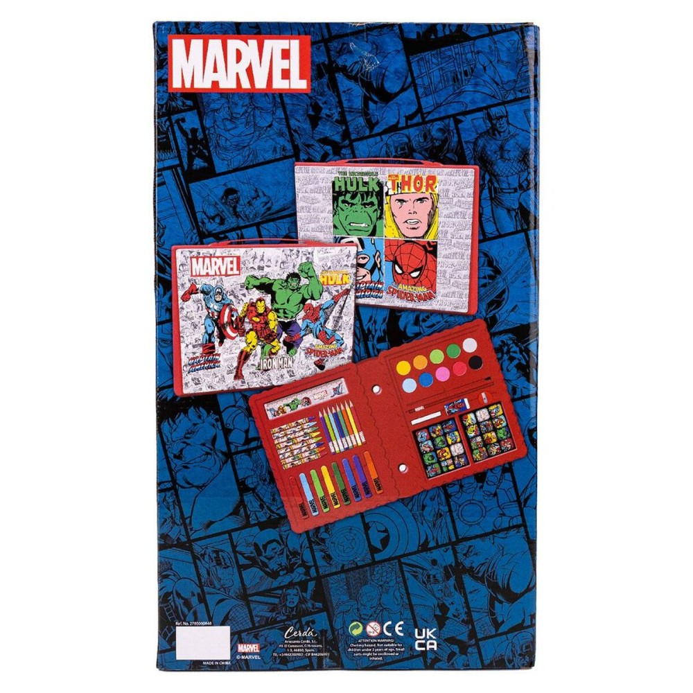 Stationery Set Marvel Briefcase Red