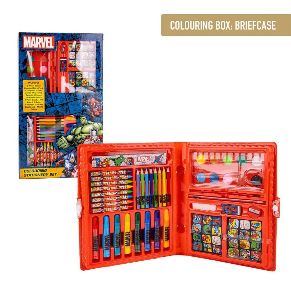 Stationery Set Marvel Briefcase Red