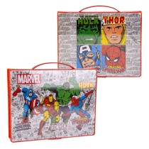 Ensemble de Papeterie Marvel Porte documents Rouge