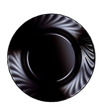 Deep Plate Luminarc Trianon Black Glass (ø 22,5 cm) (24 Units)