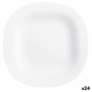 Assiette à dessert Luminarc Carine Blanc verre (19 cm) (24 Unités)