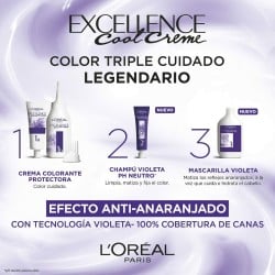 Dauerhafte Creme-Coloration L'Oreal Make Up Excellence 8,11 Helles Aschblond 192 ml