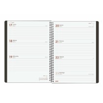 Agenda Finocam MY E10 Noir A5 15,5 x 21,2 cm 2025