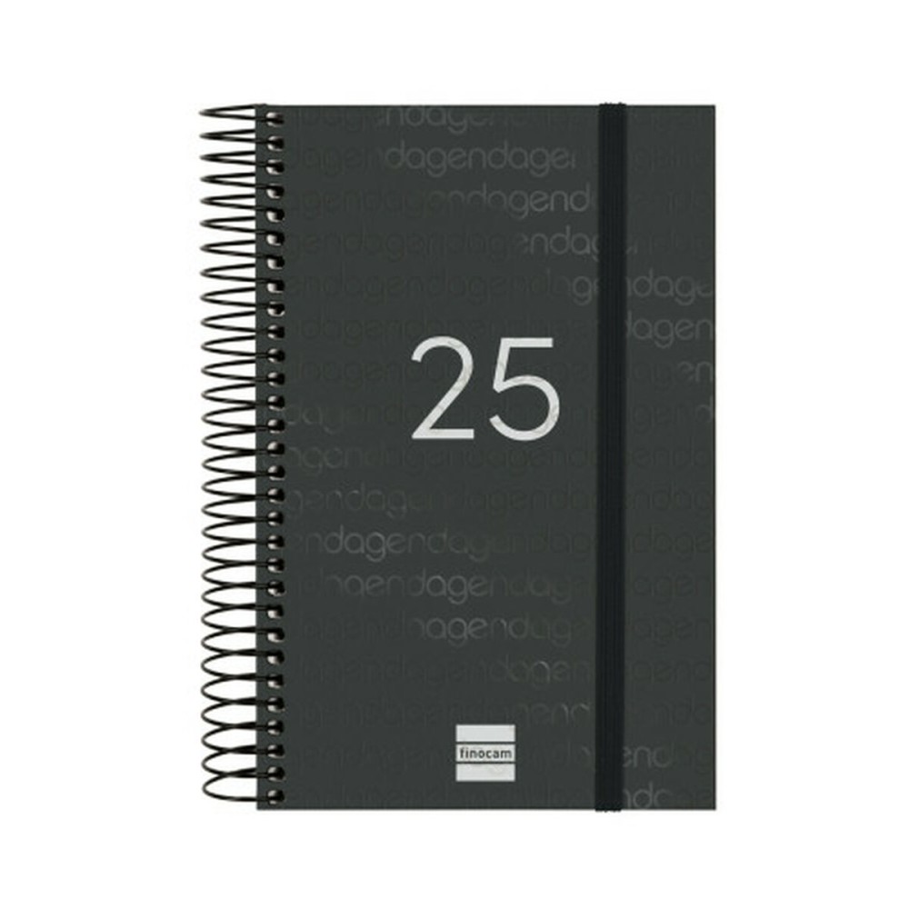 Diary Finocam YEAR Black 11,7 x 18,1 cm 2025