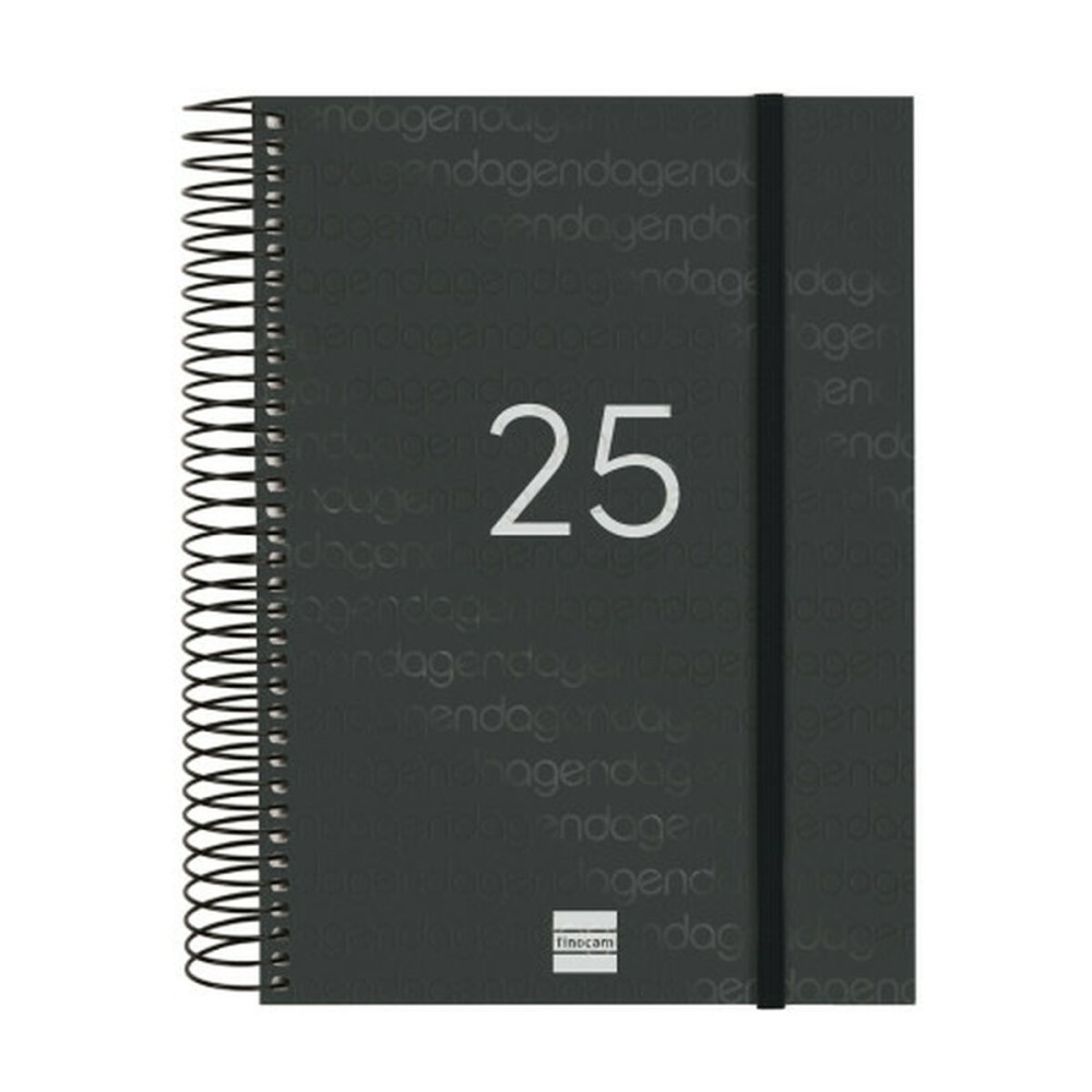 Agenda Finocam YEAR Noir A5 15,5 x 21,2 cm 2025