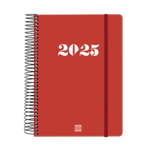 Diary Finocam MY E10 Red A5 15,5 x 21,2 cm 2025