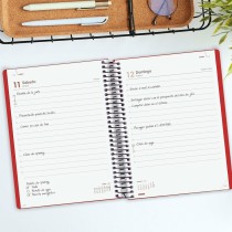 Agenda Finocam MY E10 Rouge A5 15,5 x 21,2 cm 2025