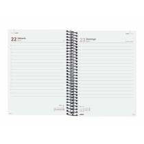 Diary Finocam YEAR Black A5 15,5 x 21,2 cm 2025