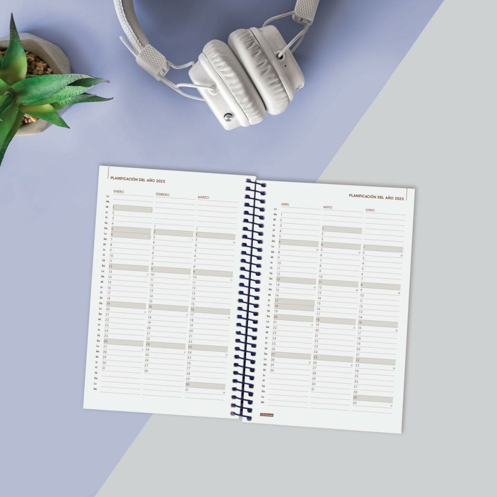 Agenda Finocam YEAR Bleu 11,7 x 18,1 cm 2025