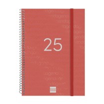 Diary Finocam YEAR Red A5 15,5 x 21,2 cm 2025