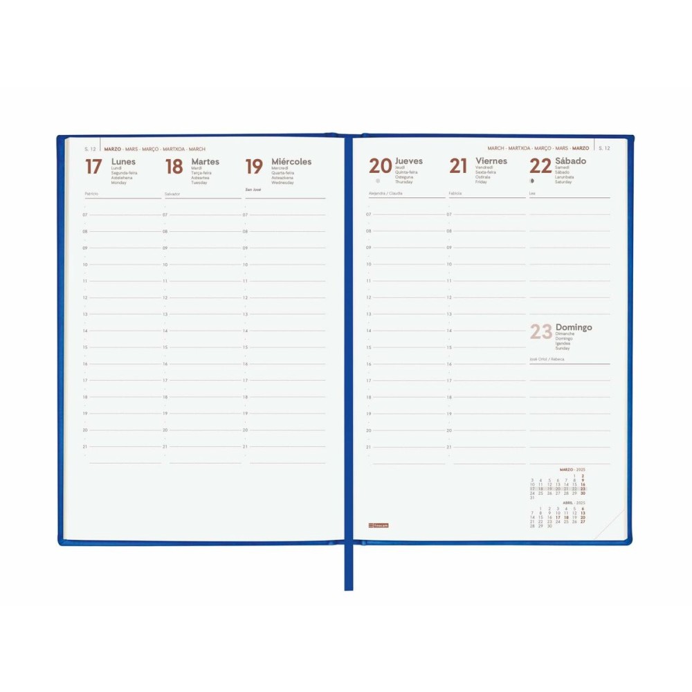 Diary Finocam DYNAMIC LONDON Y10 Blue A5 14 x 20,4 cm 2025