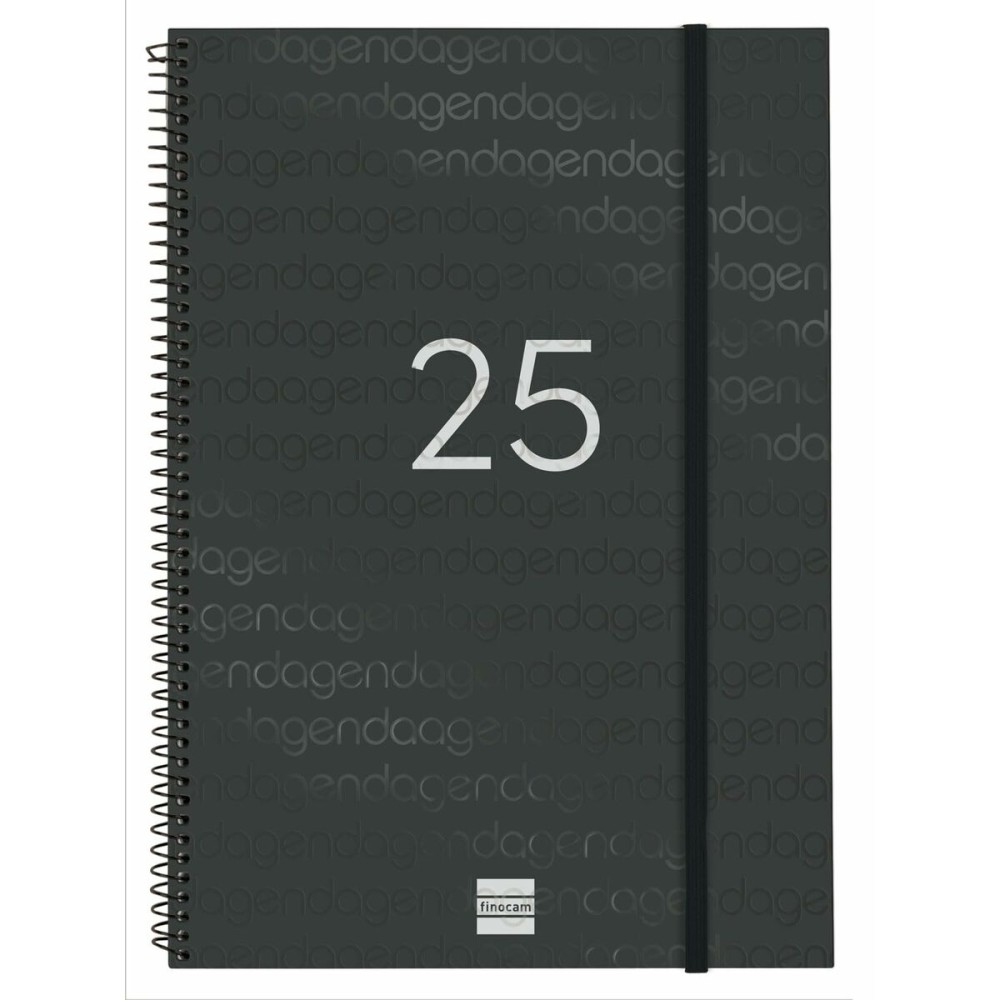 Agenda Finocam YEAR Noir A4 21 x 29,7 cm 2025